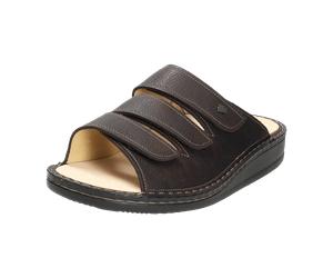 FinnComfort Korfu Darkbrown (Dunkelbraun) - Pantolette - Marken, Braun, leder (grass) für Herren, braun, Größe 41 EU