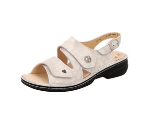 FinnComfort Milos Taupe (Beige) - Sandale mit loser Einlage - Marken, Beige, leder (milos) für Damen, beige, Größe 42 EU