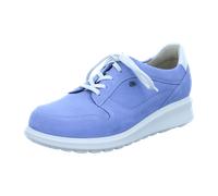FinnComfort Mogan Blue Hielo (blau) - Schnürschuh mit loser Einlage - Damenschuhe Bequeme Schnürschuhe, Blau, leder (nubuk/agra) für Damen, blau, Größe 40 EU / 6,5 UK