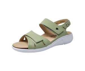 FinnComfort Nadi Mint (Hellgrün) - Sandale mit loser Einlage - Marken, Grün, leder (feel) für Damen, grün, Größe 41 EU