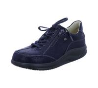 Finn Comfort Otaru Finnamic - Halbschuh 2913-827434, Arya - bedrucktes Nubukleder, Nightblue (Dunkelblau), Schnürung u. Reißverschluß Blau Gr. 38