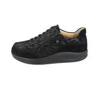 FinnComfort Otaru Schwarz - Schnürschuh mit loser Einlage - Marken, Schwarz, leder (velour/aumi) für Damen, schwarz, Größe 40 EU