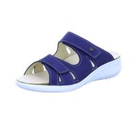 Finn Comfort Palau Damen Pantolette blau royal Nabuk Nubukleder