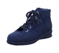 FinnComfort Parsenn Atlantic/Nightblue (Dunkelblau) - gefütterte Stiefelette - Damenschuhe Bequeme Stiefel / Stiefeletten, Blau, leder (streetnubuk/nubuk) für Damen, blau, Größe 39 EU / 6 UK