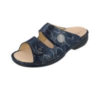FinnComfort Sansibar Marine (Dunkelblau) - Pantolette - Marken, Blau, leder (teyus) für Damen, blau, Größe 41 EU