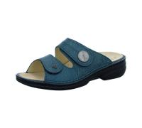 Finn Comfort, Damen - Pantoletten, Sansibar (Petrol, EU Schuhgrößensystem, Erwachsene, Damen, Numerisch, M, 42)