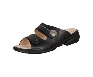 FinnComfort Sansibar Schwarz - Pantolette - Marken, Schwarz, leder (nappaseda) für Damen, schwarz, Größe 45 EU