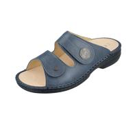 FinnComfort Sansibar Steel (Blau) - Pantolette - Marken, Blau, leder (ancona) für Damen, blau, Größe 42 EU