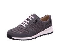 FinnComfort Sidonia Street (Grau) - Schnürschuh mit loser Einlage - Damenschuhe Bequeme Schnürschuhe, Grau, leder/textil (patagonia) für Damen, grau, Größe 40 ½ EU / 7 UK