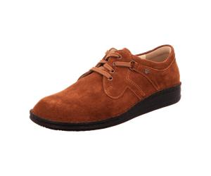 FinnComfort Vaasa Almond (Braun) - Bequemschuh - Herrenschuhe Sneaker / Schnürschuh, Braun, leder (velour) für Herren, braun, Größe 46 EU