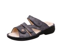 FinnComfort Ventura-S Platin (grau) - Pantolette - Damenschuhe Pantolette / Zehentrenner, Grau, leder (maglia) für Damen, braun, Größe 40 EU