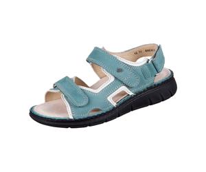 FinnComfort Wanaka-Soft Icegreen/Latte (grün) - Sandale mit loser Einlage - Marken, Grün, leder (nubuk/setta)) für Damen, grün, Größe 38 EU
