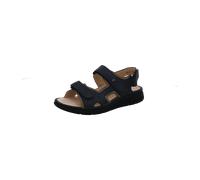 Finn Comfort Sandale Wanaka-Soft 81540-903097, Nubukleder, Blau-Beige, Fußbett zum Wechseln Blau Gr. 45