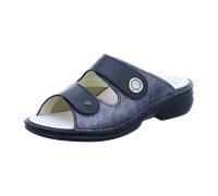 FinnComfort Zeno Platin/Schwarz - Pantolette - Marken, Schwarz, leder (maglia/naoppaseda/stretch) für Damen, grün, Größe 36 EU