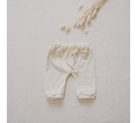 FINO & Stitch DIY Nähset Jogger Pants Cord Bio-Baumwolle - zugeschnitten Weiss 50/56