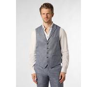 Finshley & Harding Baukasten-Weste Herren Modern Fit Viskose blau, 54