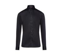 Finshley & Harding Businesshemd Herren Slim Fit Baumwolle schwarz, 45