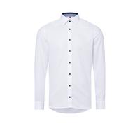 Finshley & Harding Businesshemd Herren Slim Fit Baumwolle weiß, 37