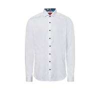 Finshley & Harding Businesshemd Herren Slim Fit Baumwolle weiß, 42