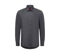 Finshley & Harding Hemd Herren Slim Fit Baumwolle anthrazit, 38