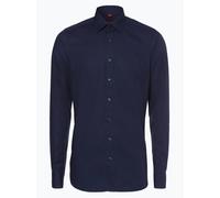 Finshley & Harding Hemd Herren Slim Fit Baumwolle marine Kent, 39