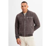 Finshley & Harding Lederjacke Herren grau, 56