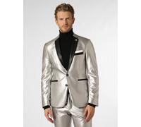 Finshley & Harding London Baukasten-Sakko Herren Slim Fit silber, 48