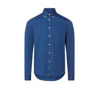 Finshley & Harding London Hemd Herren Regular Fit Baumwolle indigo, M