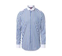 Finshley & Harding London Hemd Herren Slim Fit Baumwolle marine, 41-42