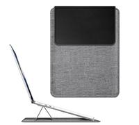 Fintie 13.6 Zoll Laptop Tasche mit Ständer Kompatibel mit MacBook Air 13.6 2026-2022, MacBook Neo, MacBook Air 13 2020-2018, MacBook Pro 13 2022-2016, Slim Hülle Sleeve, Grau/Schwarz
