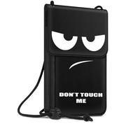 Fintie Brustbeutel, Reisepass Tasche RFID-Blockierung Reisegeldbeutel Umhängebeutel Handytasche aus Premium Kunstleder für Herren Damen Kinder Jungen Mädchen, Don't Touch