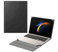 Fintie Hülle für 16 Zoll Samsung Galaxy Book 5 Pro 360, Galaxy Book 4 Edge - Premium Folio Schutzhülle mit Dokumentschlitze, Schwarz