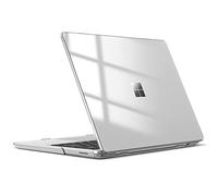 Fintie Hülle Kompatibel mit 12.45 Zoll Microsoft Surface Laptop Go 3/2 / 1(2023-2020), Ultradünne Hartschale Schutzhülle Snap Case, Transparent