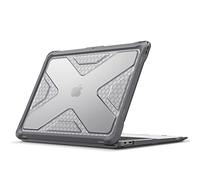 Fintie Hülle kompatibel mit MacBook Air 13 (2018-2020 Version) A2337(M1)/A2179/A1932, Ganzkörper-Rugged Hybrid Schutzhülle TPU Stoßstange Case kompatibel mit MacBook Air 13" Retina, Grau