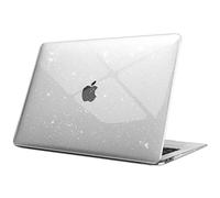 Fintie Hülle kompatibel mit MacBook Air 13 (2018-2020 Version) A2337(M1)/A2179/A1932, Ultradünne Hartschale Schutzhülle Snap Case, Transparent(Glitzer)