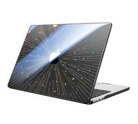 Fintie Hülle Kompatibel mit MacBook Air 13,6 Zoll M5 M4 M3 M2 (2026-2022) A3449 A3240 A3113 A2681, Ultradünne Hartschale Schutzhülle Snap Cover Kompatibel mit MacBook Air 13, Sternschnuppe(Schwarz)