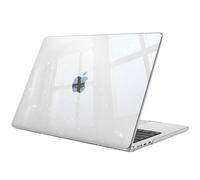 Fintie Hülle Kompatibel mit MacBook Air 13,6 Zoll M5 M4 M3 M2 (2026-2022) A3449 A3240 A3113 A2681, Ultradünne Hartschale Schutzhülle Snap Cover Kompatibel mit MacBook Air 13, Transparent(Glitzer)