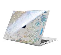 Fintie Hülle Kompatibel mit MacBook Air 13,6 Zoll M5 M4 M3 M2 (2026-2022) A3449 A3240 A3113 A2681, Ultradünne Hartschale Schutzhülle Snap Cover Kompatibel mit MacBook Air 13, (Garten(Klar))