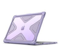 Fintie Hülle Kompatibel mit MacBook Air 15 M2 Chip (2023 Freisetzung) A2941, Ganzkörper-Rugged Hybrid Schutzhülle TPU Stoßstange Case Kompatibel mit MacBook Air 15" Retina, Pastellviolett