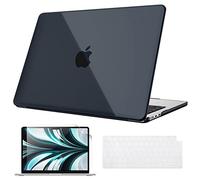 Fintie Hülle Kompatibel mit MacBook Air M5 M4 M3 M2 13.6 Zoll (2026-2022) A3449 A3240 A3113 A2681, Ultradünne Hartschale Schutzhülle Snap Case + Tastaturabdeckungen + Displayschutzfolie, Mitternacht