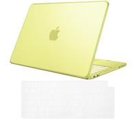 Fintie Hülle Kompatibel mit MacBook Neo 13 Zoll A3404 mit A18 Pro Chip 2026, Ultradünne Hartschale Schutzhülle Snap Cover + Tastaturabdeckungen, Zitrus (Matt)