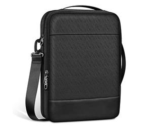 Fintie Laptop Schultertasche Aktentasche für MacBook Air 13.6 M2, MacBook Pro 14 A2442, MacBook Air/Pro 13 M2, Dell XPS 13, 13 Zoll Samsung Lenovo HP Acer Computer C Hromebook, Schwarz