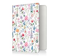 FINTIE Reisepass Impfpass Schutzhülle - Premium Kunstleder Reisepasshülle Travel Organizer mit RFID-Blockier für Kreditkarten, Ausweis, Reisedokumente Damen Herren, (Blumenfantasie)