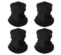 Finvizo Multifunktionstuch Schlauchschal Halstuch: 4 Stück Elastisch Loop | Schal Bandana Winddicht Mundschutz Sturmhaube Gesichtsmaske für Herren Damen, Outdoor-Schutz Wiederverwendbare