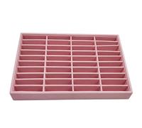 Fiocias Bangle Armband Tablett Schmuckablage Schmuckkasten Schmuckdisplay mit Samtweichem Bezug Zum Schutz Der Armbänder für Laden Privathaushalt Präsentation, Rosa