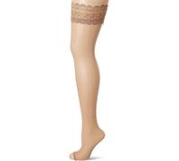 Fiore Damen Eluxa / Golden Line Classic Halterlose Str mpfe, Braun (Light Natural 086), S EU