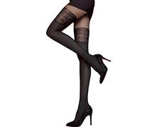 Fiore Damen Strumpfhosen Feinstrumpfhose NOIRA/GOLDEN LINE CLASSIC, 60 DEN, Gr. Large (Herstellergröße:4), Schwarz (Black 001)