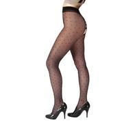 Fiore SENSUAL DREAM gemusterte Strumpfhose Sexy Schwarz Dessous 20/30Den (L, Bold Dream)