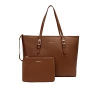 Fiorelli Etta Tote Bag, Teak | Eine elegante Tote mit Schnallendetail, verstellbaren Riemen und abnehmbarem Beutel, Kunstleder