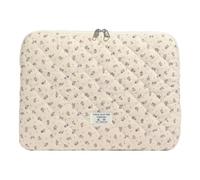 Fiorky Laptop-Hülle, Blumen-Bedruckte Laptop-Hülle, Gesteppte Notebook-Hülle, schützende süße Computer-Hülle für 11/13/15 Zoll Laptop, Tablet, Laptop-Schutzhülle